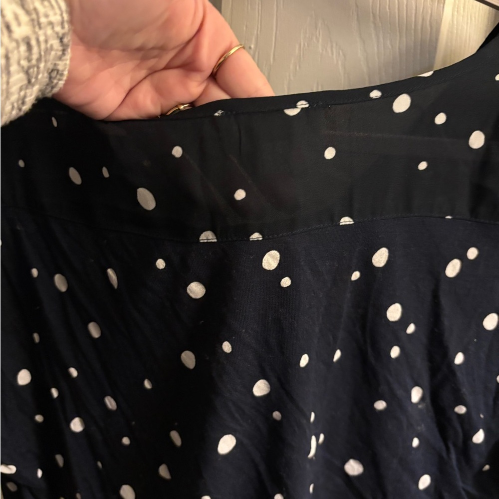 LOFT-NAVY women’s polkadot top - Picture 5 of 6